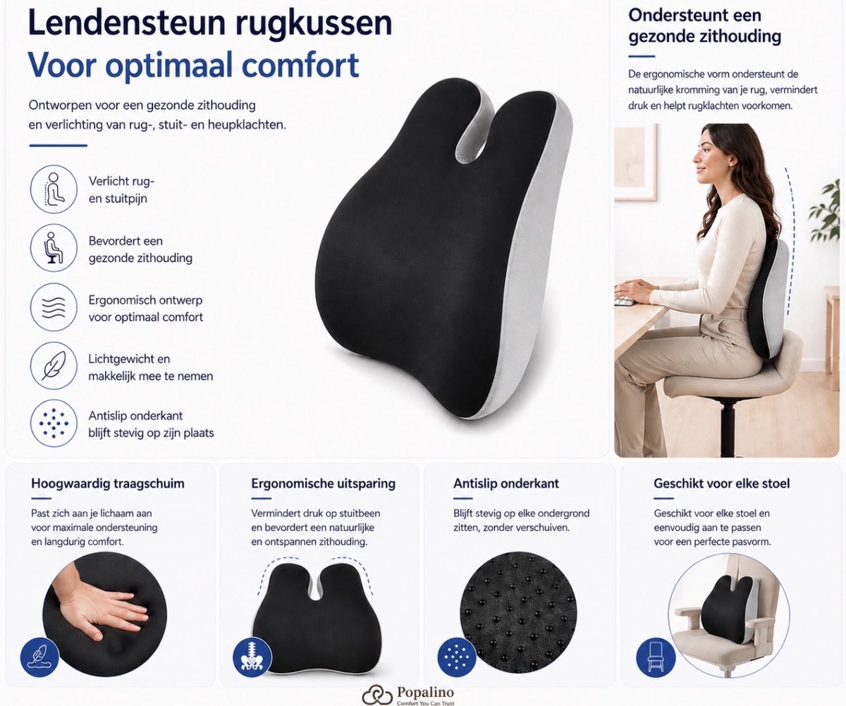 Ergonomische Rugsteun met Koelgel, foto 3